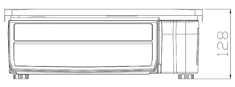 DIGI SM-100 Series Dimensions Front Side