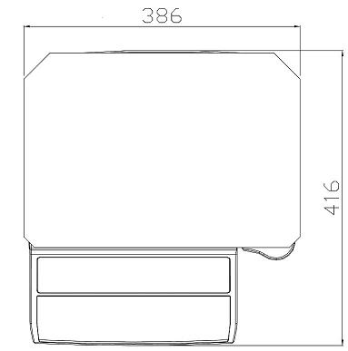 DIGI SM-100 Series Dimensions Upper Side