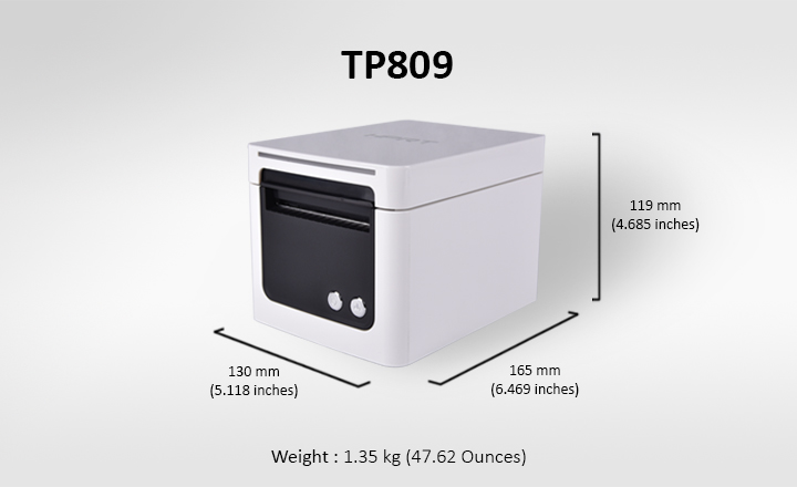 TP809 Printer Specifications